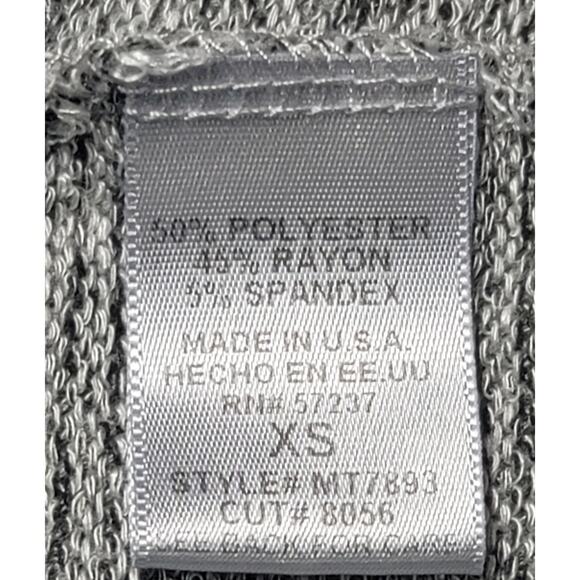 Kona Gray Black Marled Open Front Cardigan Sweater XS Lightweight Soft Flowy - Picture 4 of 6